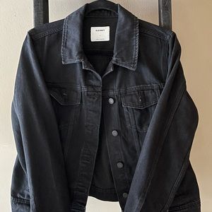 Women’s old navy black jean jacket.
